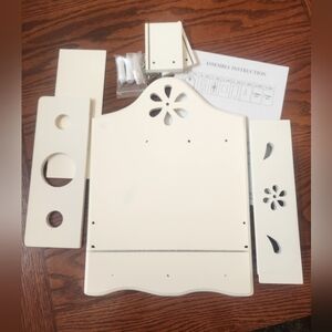 Wooden Wall Mount Blow Dryer/Curling Iron Holder